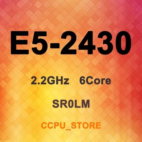 Intel Xeon E5-2430 SR0LM 2.2GHz 6Core 12Thread 15MB 95W LGA1356 CPU Processor