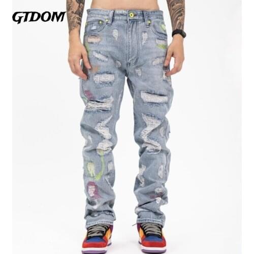 Мужские осенние джинсы GTDOM China At AliExpress