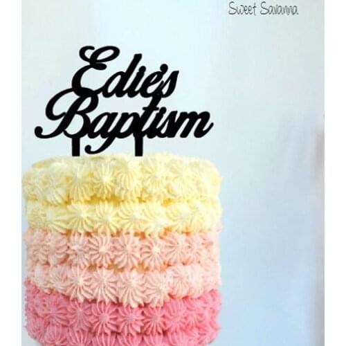 Custom Baptism Cake Topper MADE IN AUSTRALIA