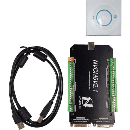 Mach3 6-axis motion control card cnc nvcmv2.1 engraving machine motion controller 200KHz motor controller NOVUSUN