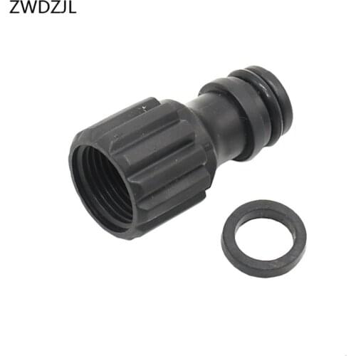 Car washer Diaphragm pump 18mm Female Thread nipple Joint For Quick Connector Pipe Connection Car Washing Spare Parts 4pcs