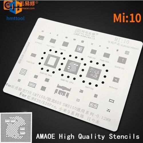 SM7150 855 SDM855 SM8150 For Redmi K20/K20 pro/xiaomi PMIC Power ADUIO IC Chip BGA Reballing Stencil Solder BGA Heating Template