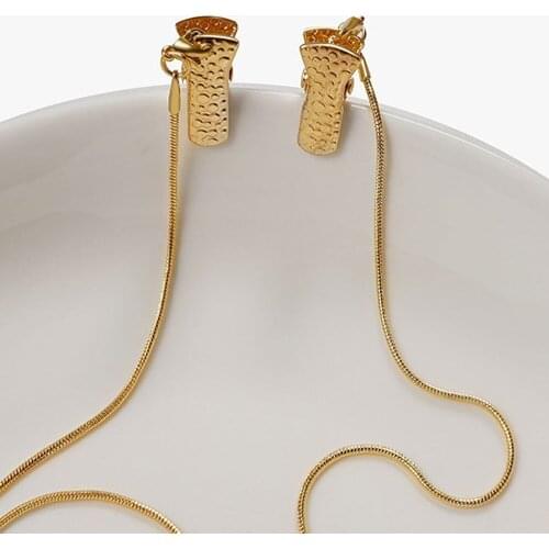 New Glasses Strap With Clip Anti-slip Mask Lanyard Fashion Metal Sunglasses Chain Necklace