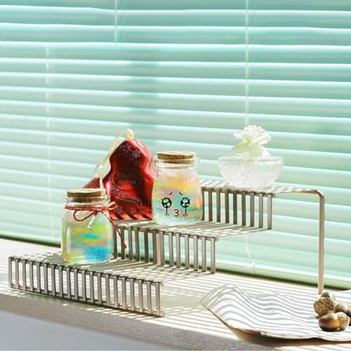 Seasonings Organizer Multifunctional Combination Iron Wire Spice Bottle Three-Layer Stepped Spice Rack Simple Style