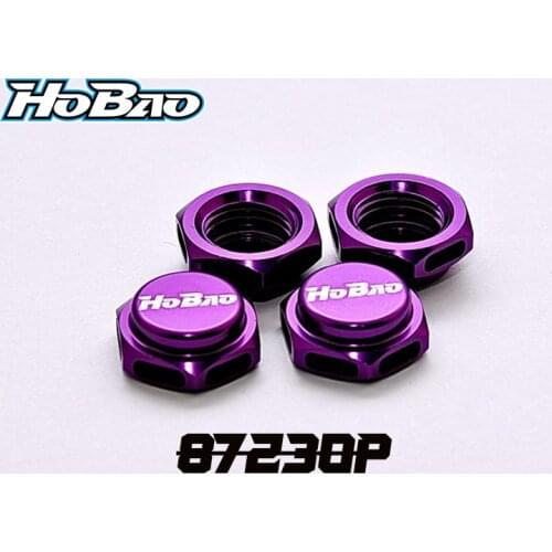 Original OFNA/HOBAO RACING [87230P] CAP WHEEL NUT 17mm (PURPLE) , Pitch 1.25MM,4PCS For HYPER HN FS HSP XRAY ARRMA TRAXXA AE