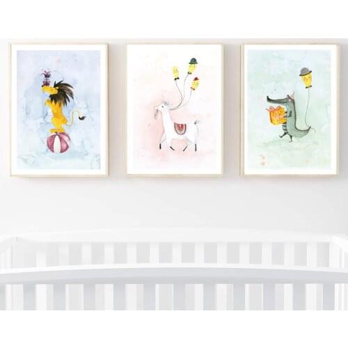 Nursery Print I Love You More Wall Art Posters and Prints Cartoon Canvas Painting Nordic Kids Decoration Picture Girl Baby Decor