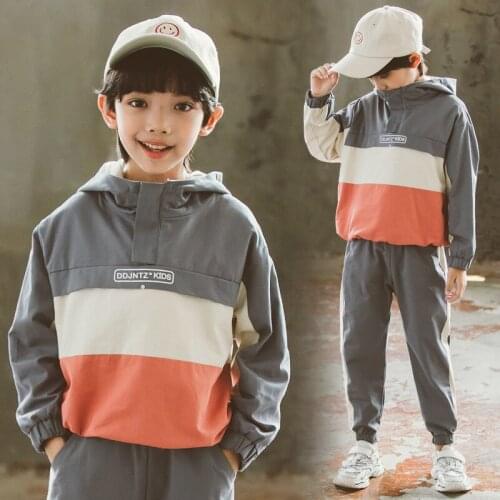 Lasted Spring Autumn Childrens Clothes Suit Boys Sweatshirts + Pants 2pcs/Set Kids Teenage Gift Formal Boy Clothing High Qualit
