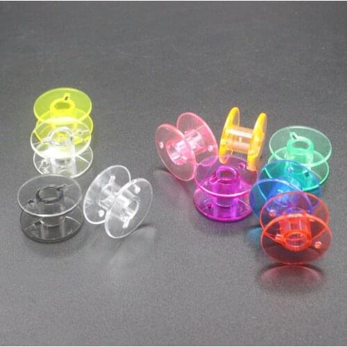 Sewing Thread Bobbin Box Container Boxes Transparent Plastic Multicolor Bobbin Sewing Machine Holder 50 Storage Organizer