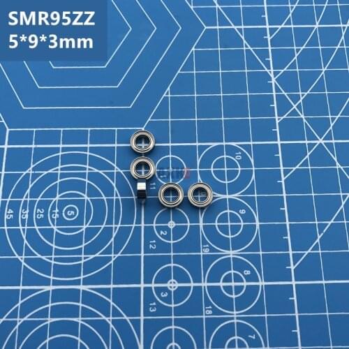 Factory direct sale free shipping 20pcs ABEC-5 SMR95ZZ (5*9*3 mm) Stainless Steel deep groove ball Bearing Shielded SMR95Z SMR95