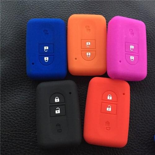 Silicone rubber car key cover case set holder for Nissan Micra Xtrail Qashqai Juke Duke 3 button key