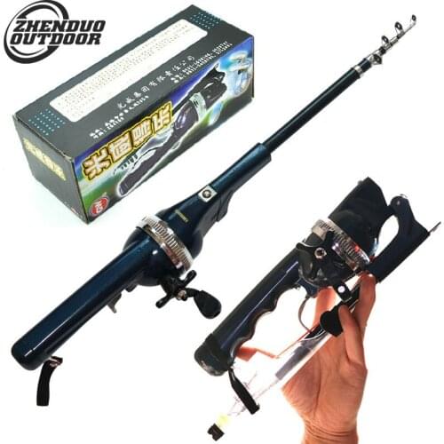 Foldable Fishing Rod Prolongable Glass Fiber Reinforced Plastic Telescopic Fishing Pole Integrated 1.31m Length