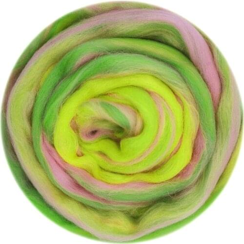 Blended Roving 50g, Needle Felting Wool, Hand Dyed Wool Top, Merino Mixed Natural Wool Roving for Needle Felting Kits (09)