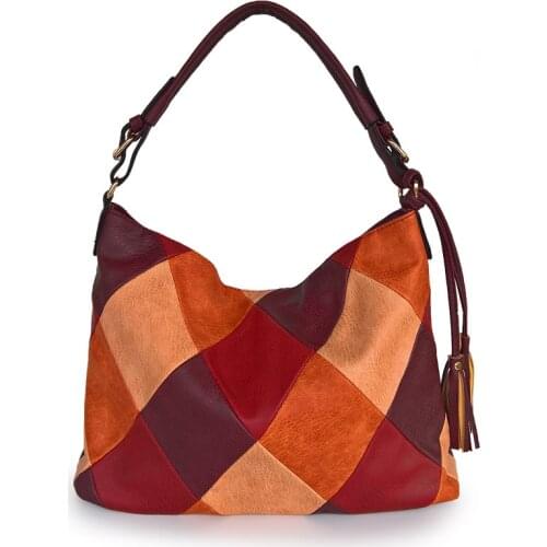 Large Capacity Shoulder Bag Retro Plaid Handbag For Women 2021 Versatile Shopping Tote Top Quality PU Leather Crossbody Bag Hobo