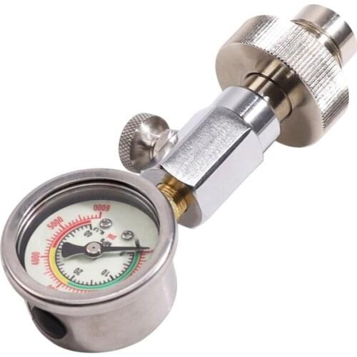 Scuba Diving Air Tank Pressure Testing Checker Din 232/300 Bar with 400Bar/6000Psi Gauge