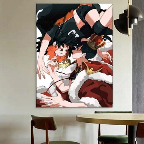 Japanese Anime Haikyuu!! Shoyo Hinata Kageyama Tobio Sugawara Koushi Anime Manga Wall Art Poster Hanging pictures Paintings