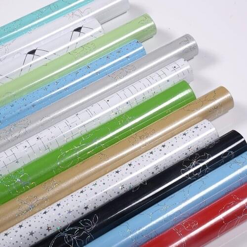 YUNPOINT PVC Glossy Refurbished Furniture Wallpaper Self-Adhesive Desktop Decorative Film Wardrobe Cabinets Waterproof Stickers