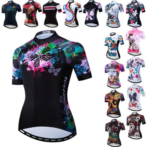 Women Cycling Jersey Tops Summer Mountain Bicycle Clothing Breathable Road Bicycle Shirt MTB Bike Jersey Top Maillot