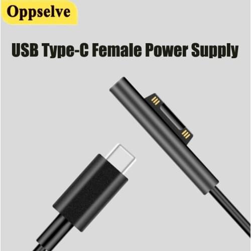1.5M 15V 3A Fast Charging USB Type-C Female Power Supply Tablet PD Charger Adapter Cable DC For Microsoft Surface Pro 4 5 6 Go