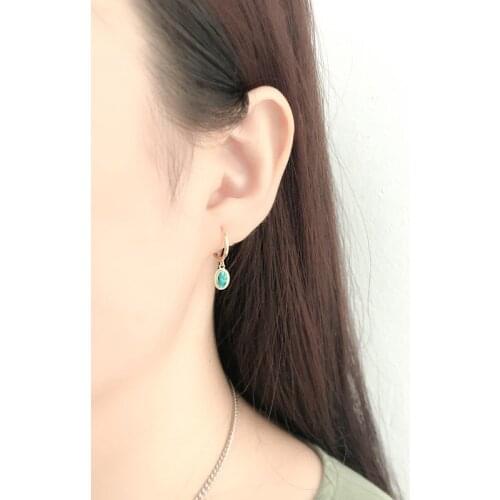 1Pair Diameter 11mm Piercing 925 Sterling Silver Earrings for Women 2020 Jewelry Starry Enamel Glue Earrings Gifts to Girlfriend