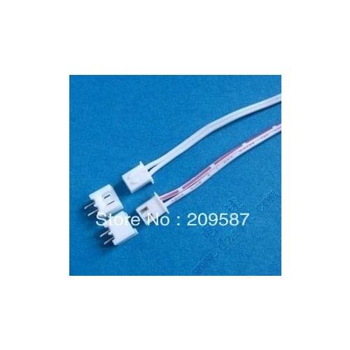 10 pcs 2 Pin Connector leads Heade 2.54 mm L: 200mm