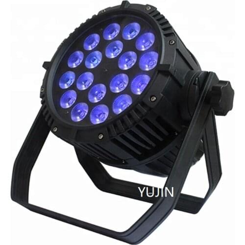 6pcs/lot Aluminium 18x18W RGBWA UV 6IN1 Waterproof PAR LED DJ Stage Lights Equipment With Flightcase