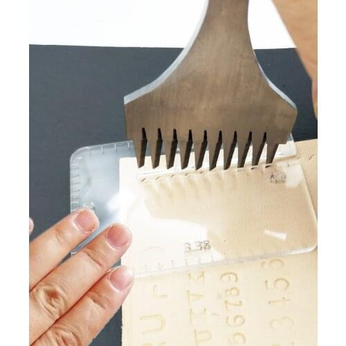Acrylic Press Plate Leather Chisel Punching Auxiliary Tool for Leather Craft DIY Sewing Handmade Puncher