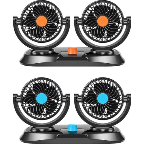 Vehicle Products Double Headed Vehicle Fan 12V Electric Fan 24V Large Truck Small Fan Electric Fan R-8035