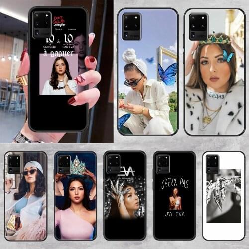 Eva queen Phone case For Samsung Galaxy Note 4 8 9 10 20 S8 S9 S10 S10E S20 Plus UITRA Ultra black silicone cell cover trend