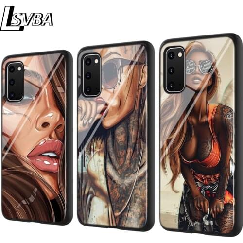 Sexy Sleeve Tattoo Girl For Samsung Galaxy S20 FE Lite Ultra Plus Note 10 lite A01 A11 A21 A31 A41 A51 A71 A91 Phone Case