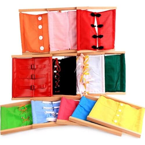 Kids Montessori Toys Baby Busy Board Buckle Training Essential Educational Sensory Board For Toddlers Ntelligence Development