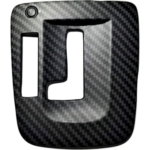 For Subaru XV 2012-2014 Car Gear Shift Knob Panel Cover Sticker Trim Decor Frame Sticker Accessories, Matte Carbon Fiber