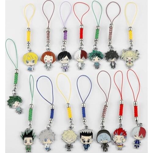 Hunter X Hunter Keychain My Hero Academia Key Chains Metal Alloy Cosplay Keyring Cartoon Anime Lovers Collection Gift