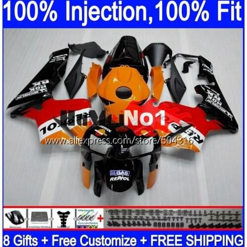 Injection For HONDA CBR 600RR 600F5 600CC Repsol orange CBR600RR 107MC.2 CBR 600 CBR600 RR 2005 2006 CBR600F5 F5 05 06 Fairings