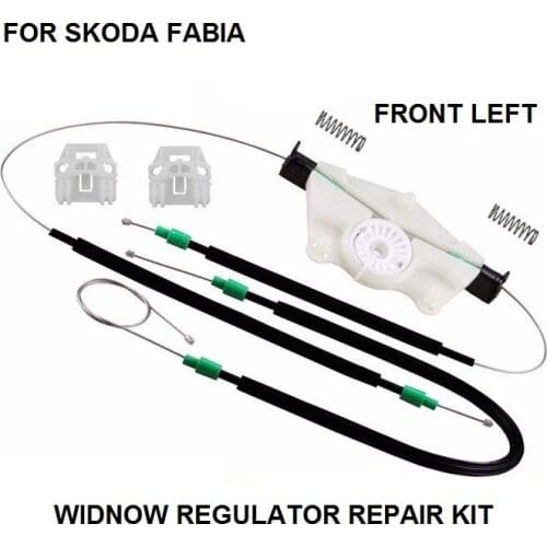 WIDNOW REGULATOR FOR SKODA FABIA 6Y2 6Y3 6Y5 WINDOW REGULATOR REPAIR KIT FRONT LEFT SIDE 1999-2007