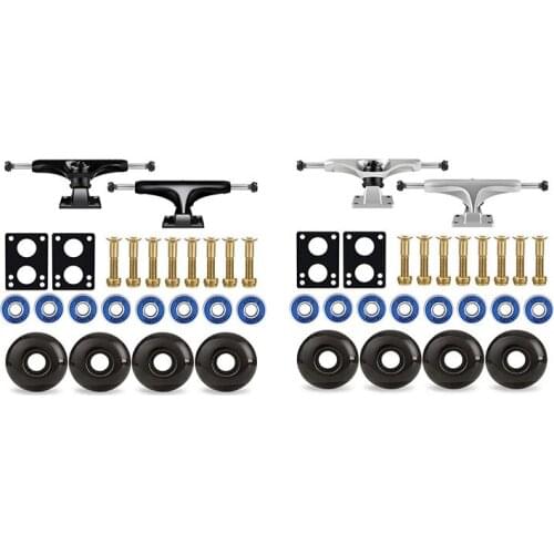 HOT 52mm Skateboard Wheel,5.0 Skateboard Truck,ABEC-11 Skateboard Bearing,Skateboard Riser Pad,Skateboard Hardware