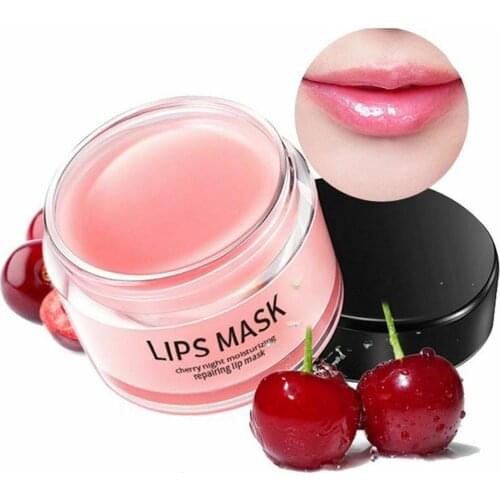 Lip Sleeping Mask Exfoliator Lips Balm Moisturizer Lip Nourish Care Vitamin Plumper Skin Enhancer A3S6