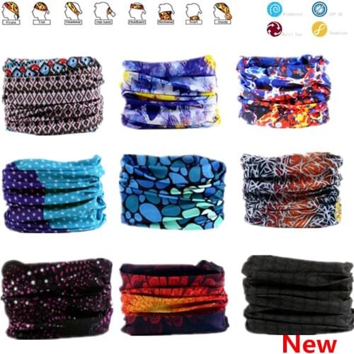 Multi-color Seamless Bandanas Headwear Scarf Magic Headband Face Mask Tubular Wrap Bicycle Headscarf Frauen Schal