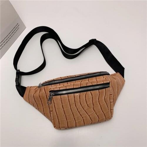 Fashion Girl Leather Waist Bags For Women Casual Outdoor Sport Chest Bag 2021 Trendy Chest Phone Pouch Purse Women Fanny Pack