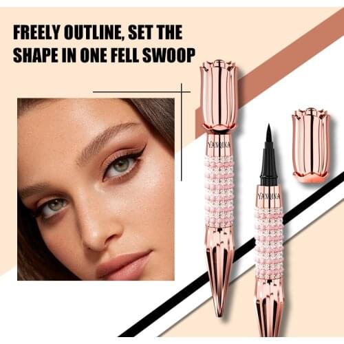 Eyeliner Set Holds Makeup And Does Not Smudge Matte Eyeliner Set False Eyelashes Waterproof No Blooming Eyes Makeup TSLM1