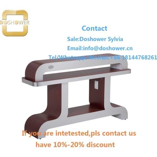 Nail salon furniture sets with uv gel nail plastic bottle for fan nail polish dryer table