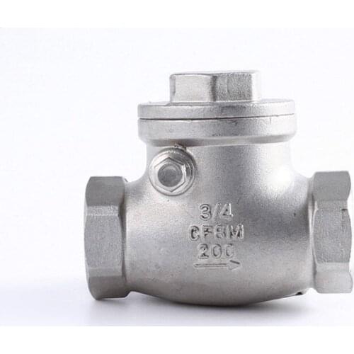 3/4"inch DN20 Stainless Steel Check Valve 2 way water swing Check Valve female thread non-return valve