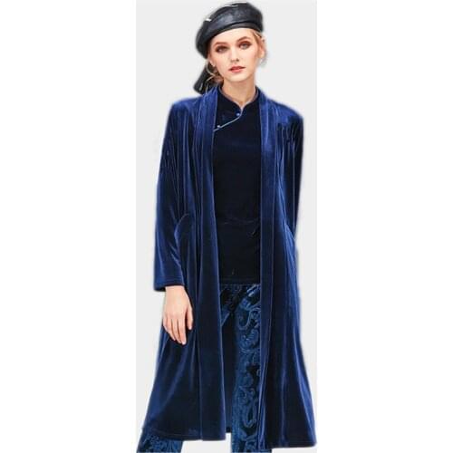 Autumn Winter Coat Women 2020 Casual Solid velour Jackets Winter Elegant Long velvet Coat Plus Size 5XL 6xl 7xl sweater coats