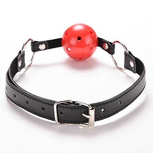 Faux Leather Band Restraint Ball Mouth Gag Fixation Mouth Stuffed Oral Fetish sex Toys surprise to your lover on Valentines Day