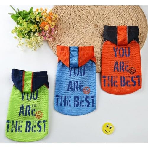 Pet Dog Football Match Print Vest Clothes for Dogs Costume Sports Pet T-shirt Clothing Plus Pet Football Clothes Size -Drop