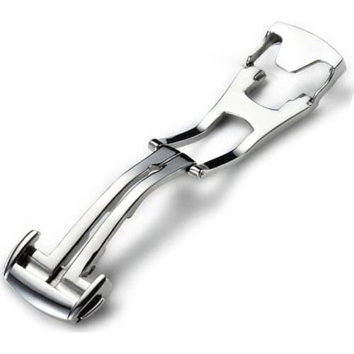 18/20mm Stainless Steel Deployant Watch Bands Buckle Strap Folding Buckle Clasp For Omega Watchband Strap Silver For Dropship