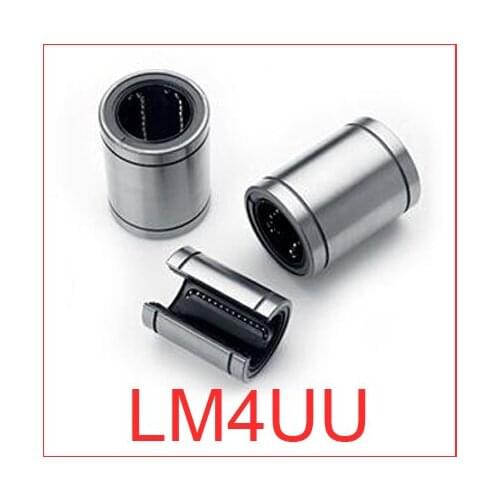 30pcs/lot LM4UU 4mm diameter Linear Ball Bearing Bush Bushing Steel for CNC Router Mill Machine,4 ID, 8mm OD,12mm length