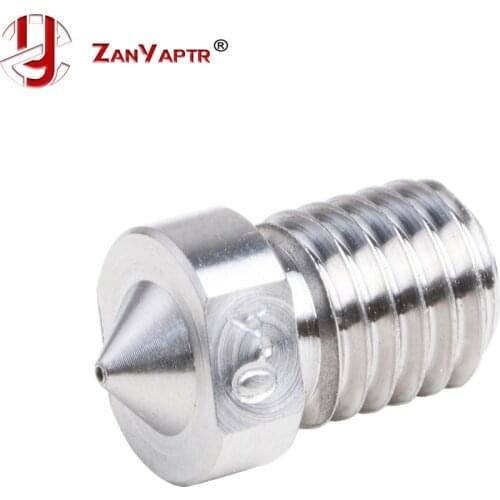 5Pcs 3D Printer E3D Titanium alloy TC4 Nozzle J-Head Extruder 0.3/0.4/0.6/0.8/1.0/1.2/1.5mm For 1.75mm Supplies For 3D V6 & V5