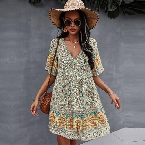 Aamikast Green Summer Dresses