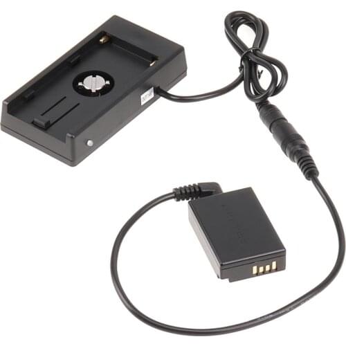 LP-E17 Dummy Battery Adapter +F970 Battery Plate for Canon EOS M3 M5 M6