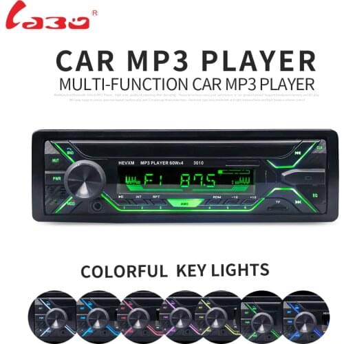 LaBo Car Radio Stereo Player Bluetooth Phone AUX-IN MP3 FM/USB/1 Din/remote control 12V Car Audio Auto 2018 Sale New